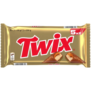 Šokoladinis batonėlis TWIX, 5x25g