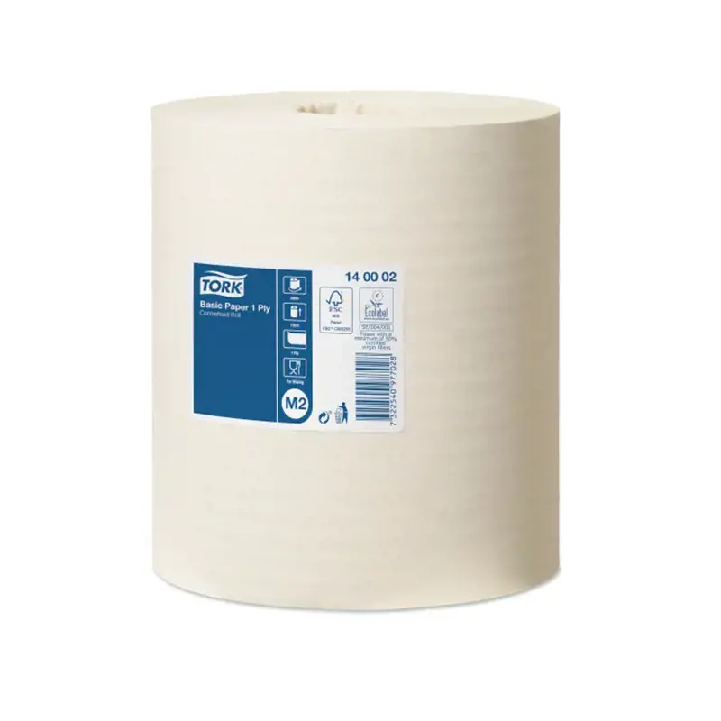 Popierius valymui TORK Basic, 1 sl., 19 cm x 280 m, balta sp. 140002