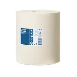 Popierius valymui TORK Basic, 1 sl., 19 cm x 280 m, balta sp. 140002