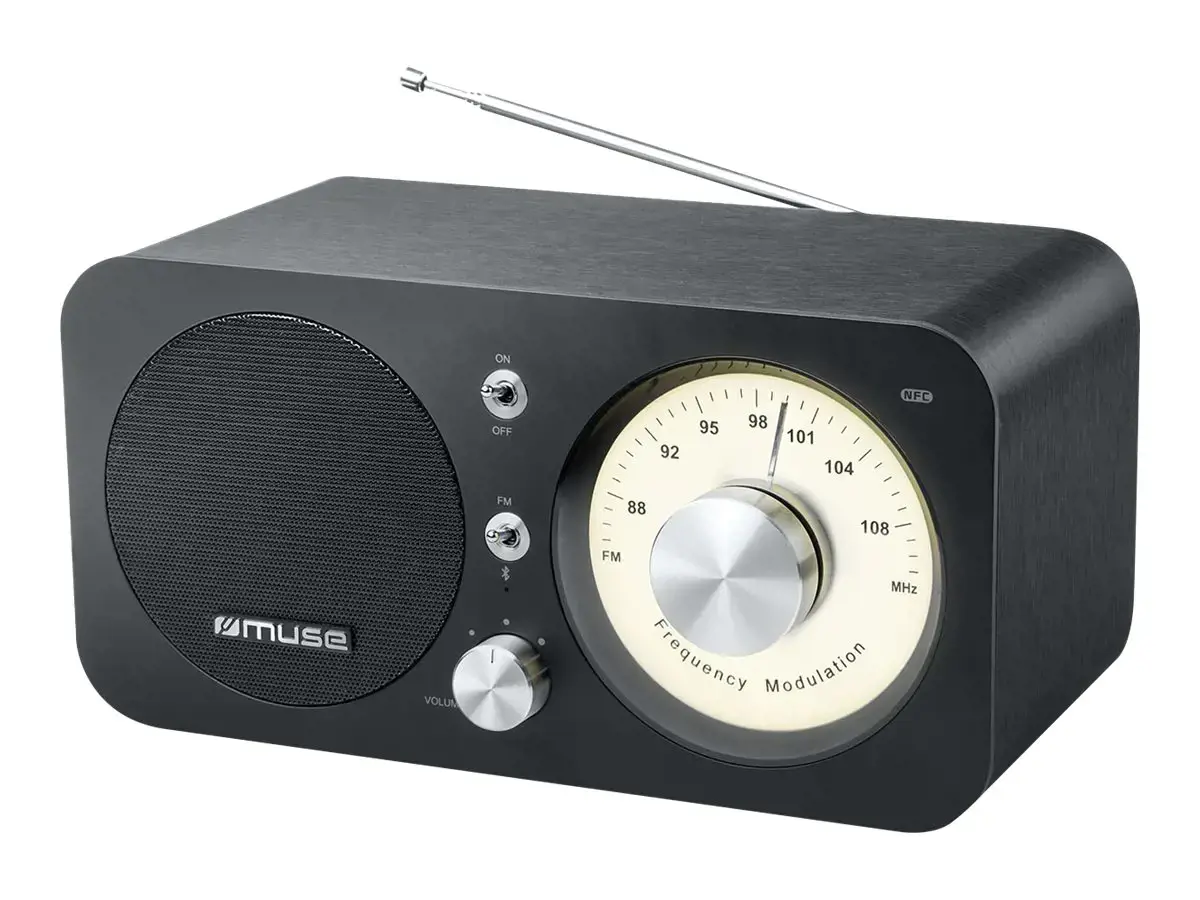 "Muse" M-095 BT radijas, "Bluetooth" / NFC, nešiojamas, juodas "Muse