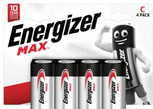 Energizer battery Max Alkaline C CHP4