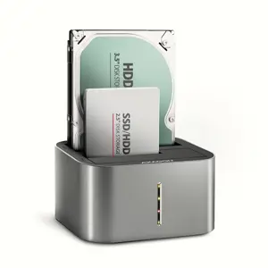 "ADSA-DC" USB 3.2 Gen 1 - 2x SATA 6G 2,5"/3,5" SSD/HDD prijungimo stotelė