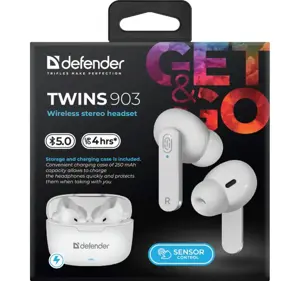 "Bluetooth" ausinės TWINS 903 white