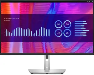 Monitorius DELL P Series P3223DE, 80 cm (31.5"), 2560 x 1440 pixels, Quad HD, LCD, 5 ms, Black