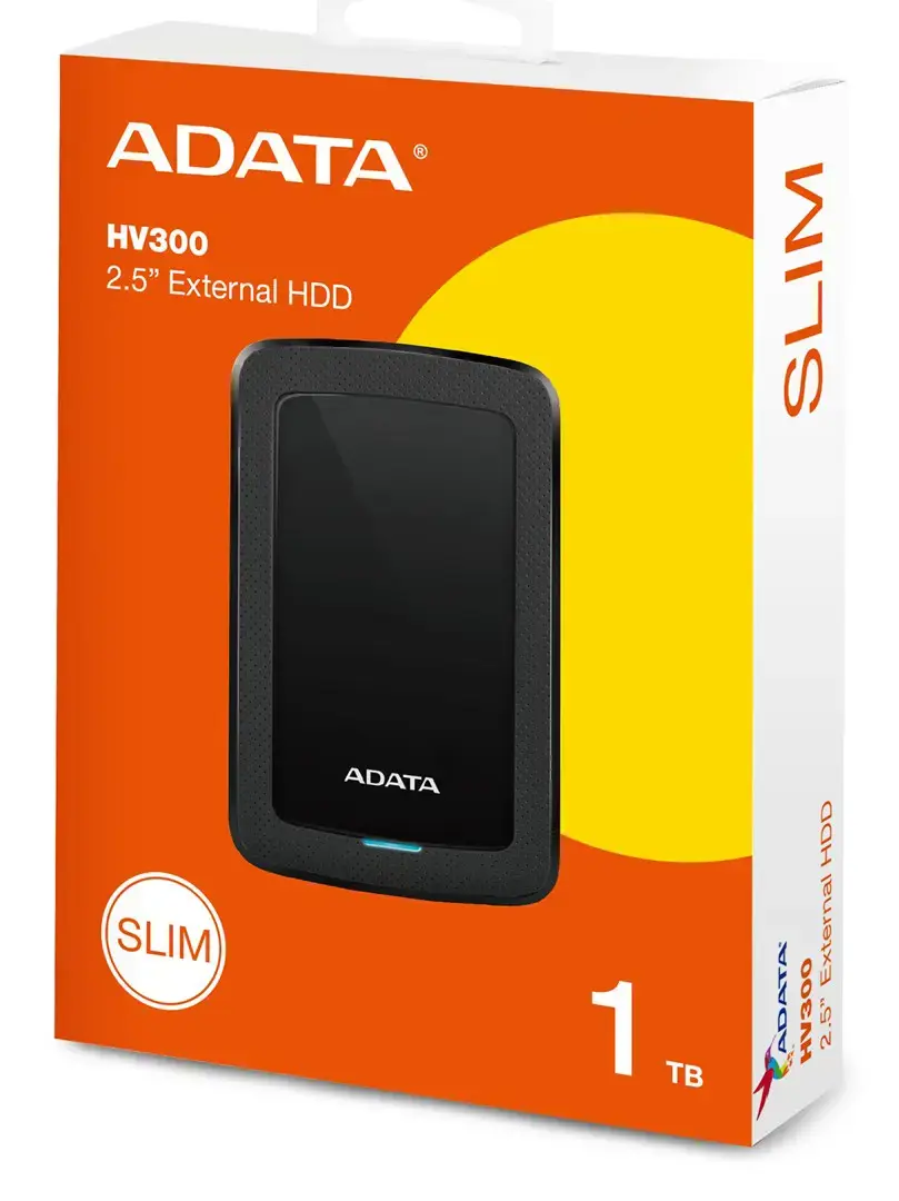 ADATA HV300 1TB USB3.1 kietasis diskas 2.5i Black