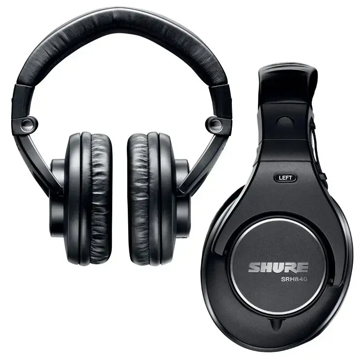 "Shure SRH840" laidinės ausinės juodos spalvos
