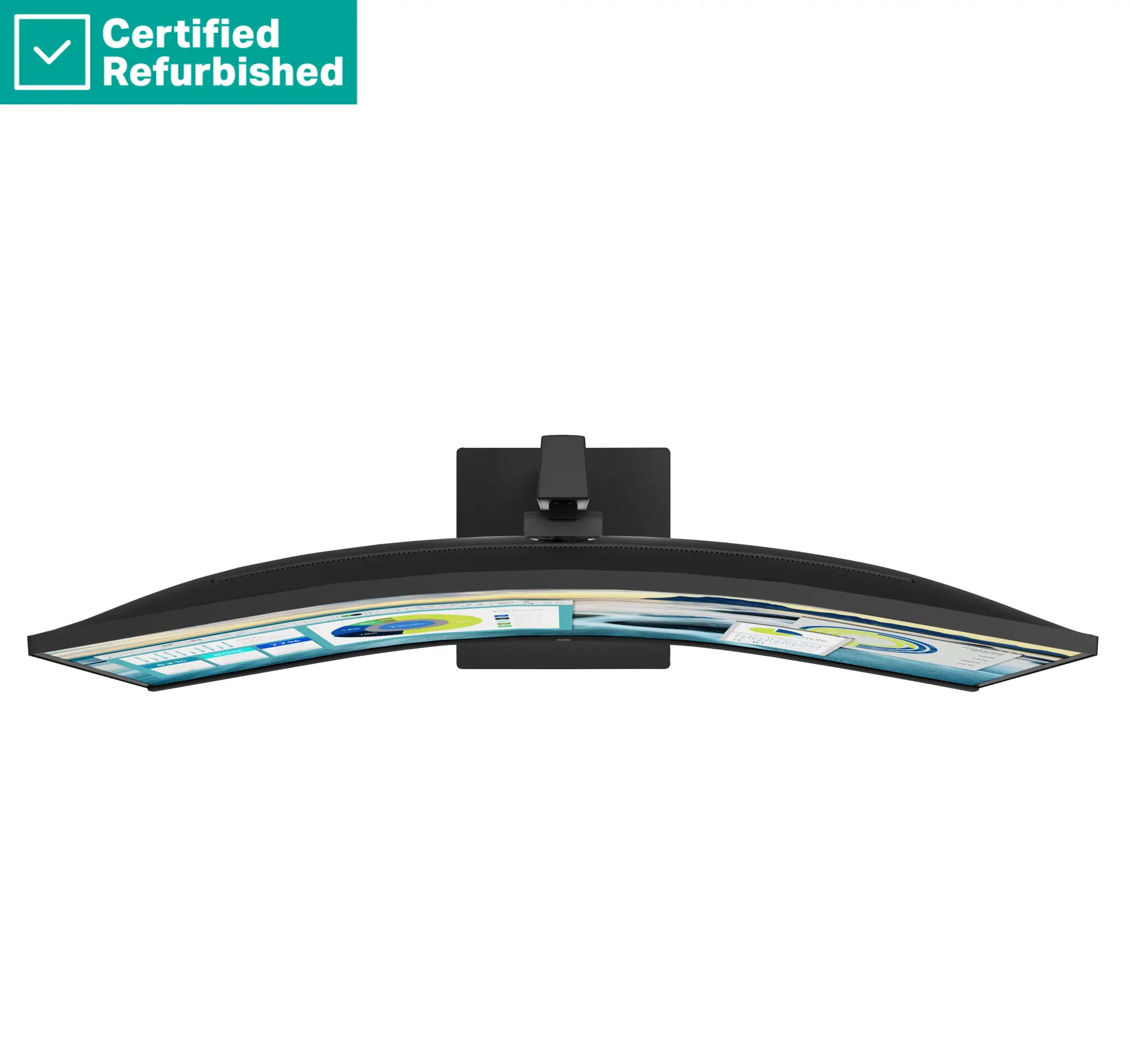 RENEW SILVER HP P34hc G4 Curved Charging Monitor - 34" 3440x1440 WQHD 250-nit 100Hz AG, Curved, VA, USB-C(65W)/HDMI/DisplayPort, 4x USB-A, speakers, height adjustable/tilt, 1 years