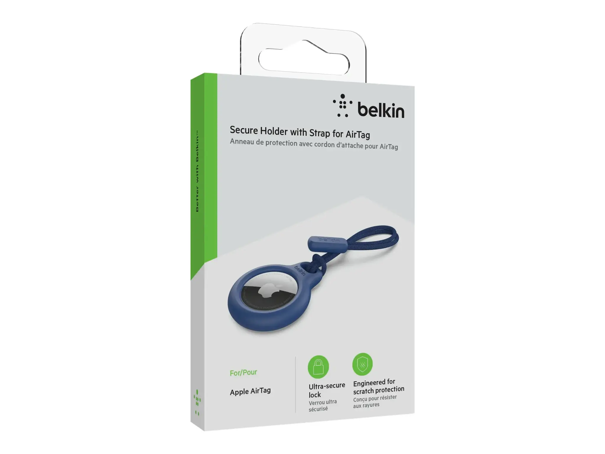 Belkin F8W974btBLU, Raktų ieškiklio dėklas, mėlynas, atsparus įbrėžimams, 1 vnt., AirTag