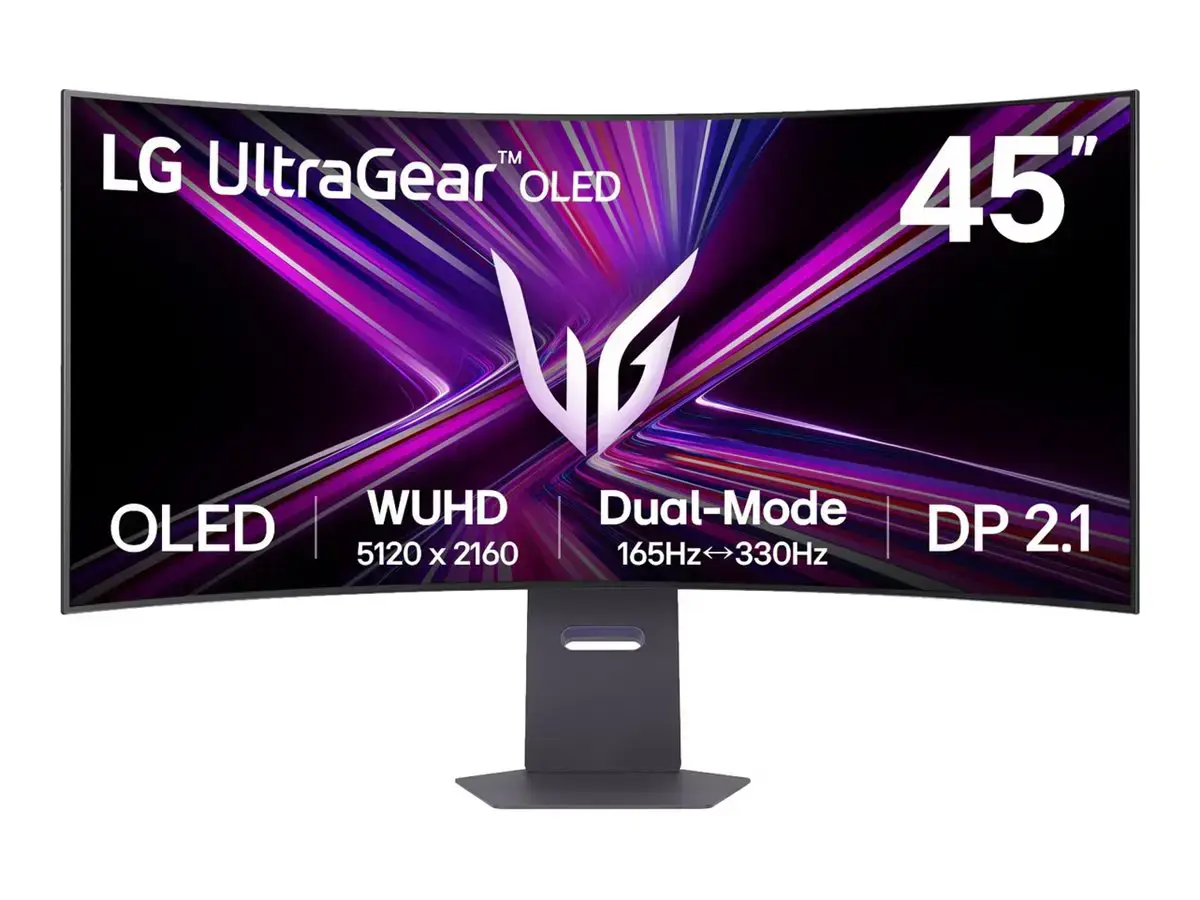 LG 45GX950A-B UltraGear™ 45" OLED WUHD Curved 5120x2160/21:9/0.03ms/275cd/m2/DisplayPort HDMI Headphone Out | LG