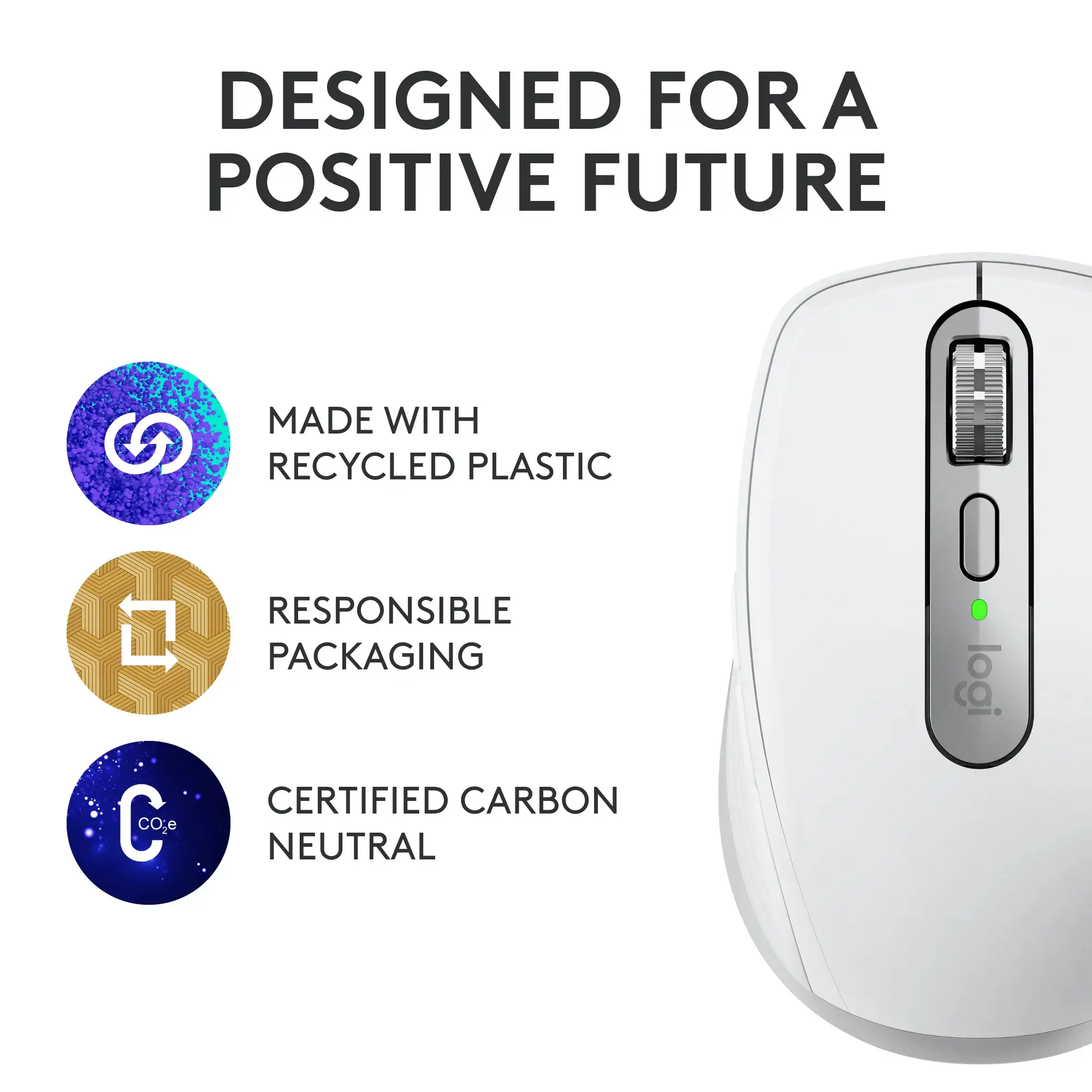 "Logitech MX Anywhere 3S", dešinioji ranka, lazerinis, RF belaidis + "Bluetooth", 8000 DPI, pilkas, baltas