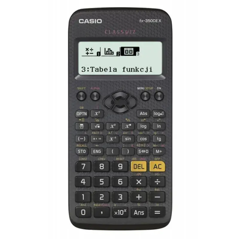 CASIO MOKSLINIS SKAIČIUOTUVAS FX-350CEX, 379 FUNKCIJOS, 77X166 MM, JUODAS