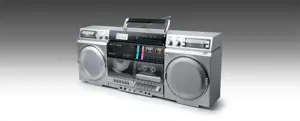Muse M-380 GBS Ghetto Blasters, Silver Muse
