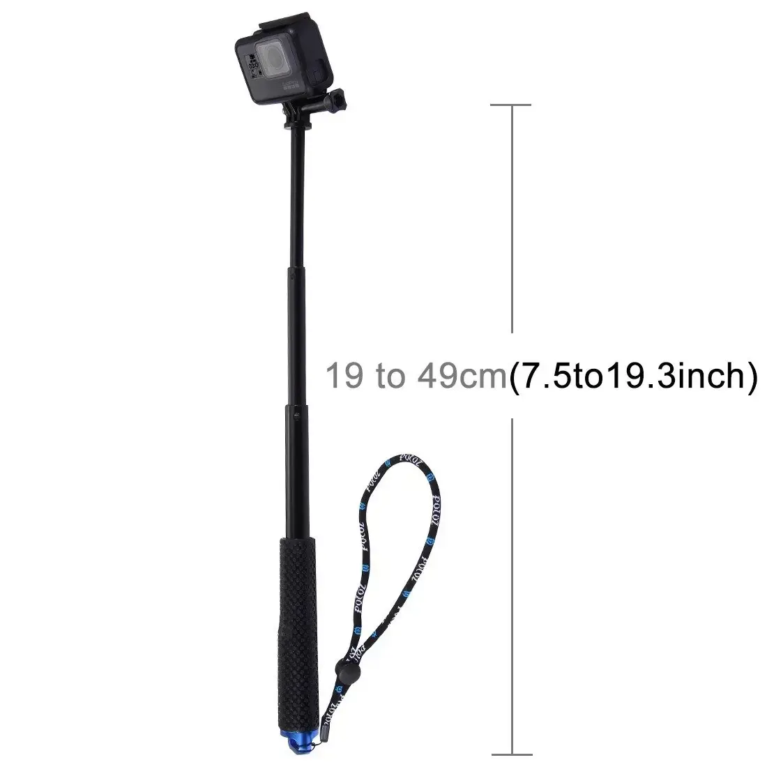 Puluz Selfie Stick for sports cameras PZ150 (black)