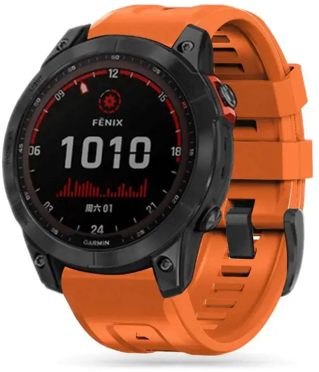 "Tech-Protect" laikrodžio dirželis IconBand Garmin fenix 3/5X/3HR/5X Plus/6X/6X Pro/7X, oranžinis