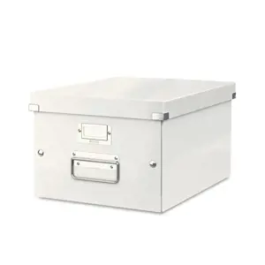 Archyvavimo dėžė LEITZ WOW, sudedama, A4, 200 x 281 x 370 mm, perlamutro balta