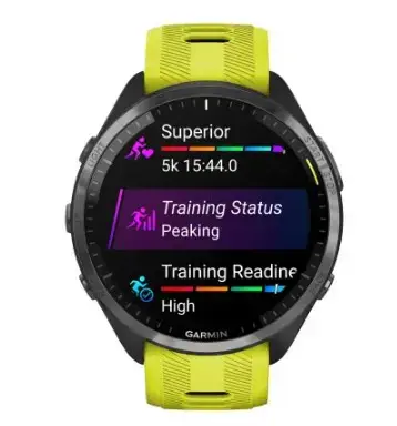 "Garmin Forerunner 965", geltonos spalvos