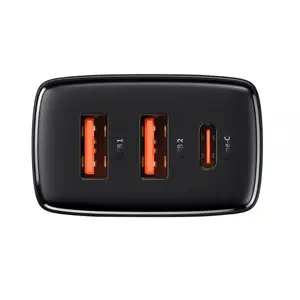 MOBILUSIS SIENINIS ĮKROVIKLIS 30W/JUODAS CCXJ-E01 BASEUS