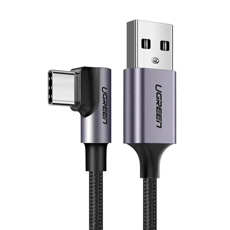 Ugreen 50940, 5 m, USB A, USB C, USB 2.0, 480 Mbps, juoda, sidabrinė