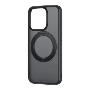 Phone Case Baseus SkyRing Magnetic with Stand for iP 15 Pro + tempered-glass and cleaning kit (blac…