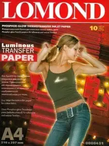 Termopernešimo popierius Lomond Thermotransfer Inkjet Paper A4, 10 lapų, Fluorescent