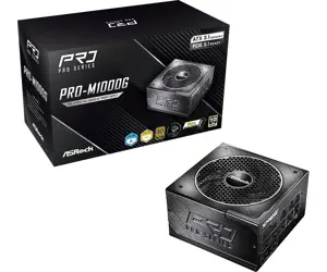 Maitinimo blokas ASROCK PRO-M1000G, 1000 W, 80 PLUS Gold