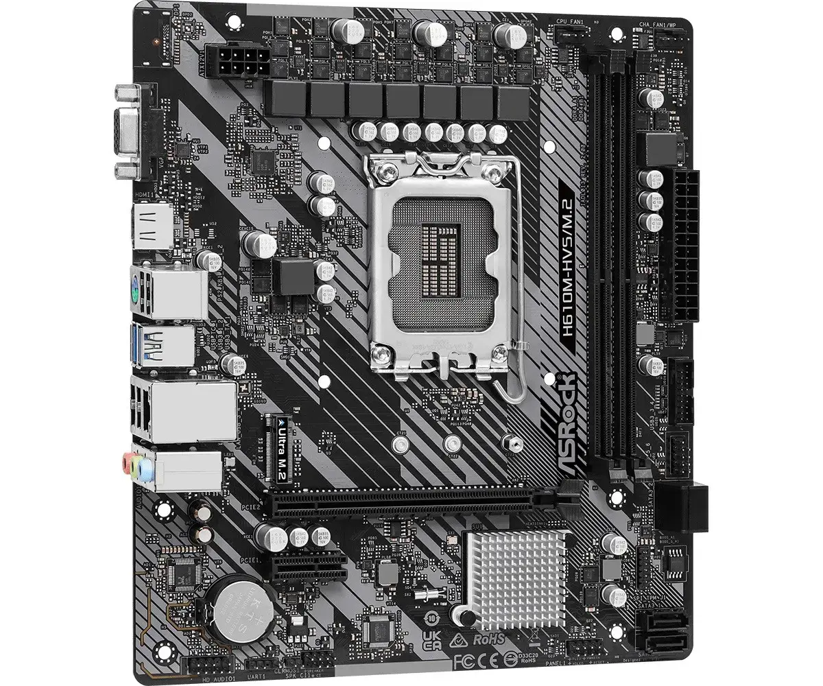 ASROCK H610M-HVS/M.2 R2.0 pagrindinė plokštė