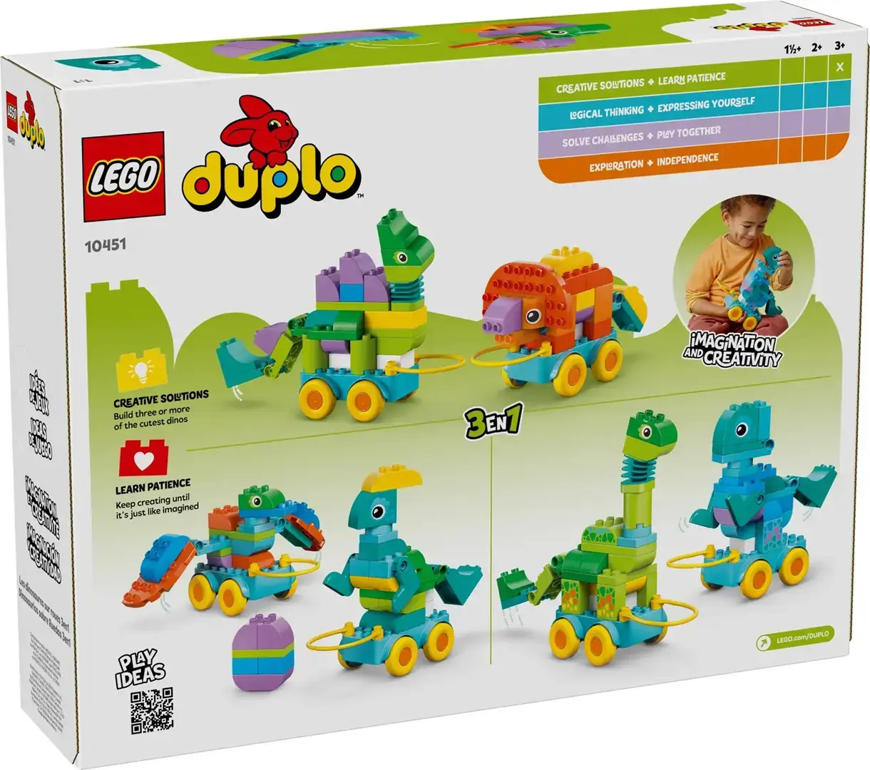 LEGO DUPLO 10451 3-in-1 Dinosaurs on Wheels