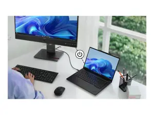 LENOVO 27" T27QD-4V QHD IPS 16:9 120HZ HDMI/DP/USB-C(100W)/RJ45/WEBCAM/SPEAKERS