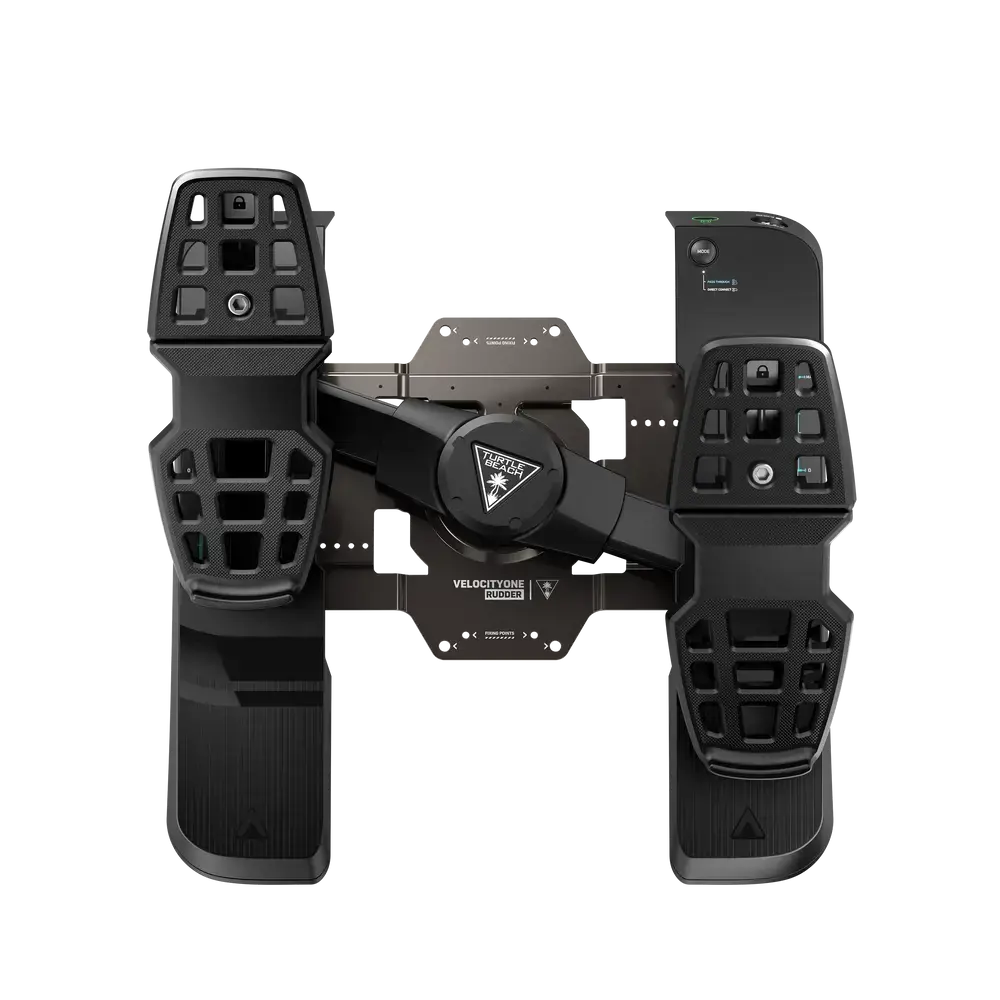 Turtle Beach VelocityOne Rudder, Pedals, PC, Xbox, Xbox One, Xbox Series S, Xbox Series X, Mode button, Wired, USB, Black