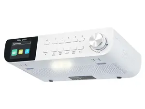 Nešiojamas FM/DAB+ RK1 virtuvės radijas, baltos spalvos