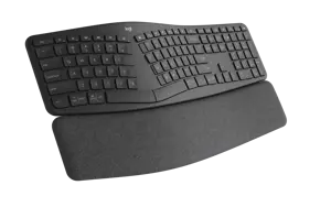 Logitech ERGO K860 for Business, Full-size (100%), Bluetooth, Semi-mechanical key switch, Graphite