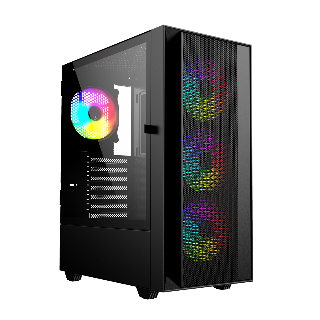 GEMBIRD kompiuterio korpusas Fornax 4000 ATX - ARGB apšvietimas juodas