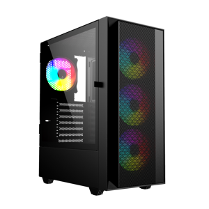 GEMBIRD kompiuterio korpusas Fornax 4000 ATX - ARGB apšvietimas juodas