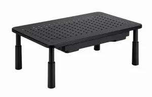 Gembird MS-TABLE-D-01 Adjustable monitor stand with drawer (rectangle)
