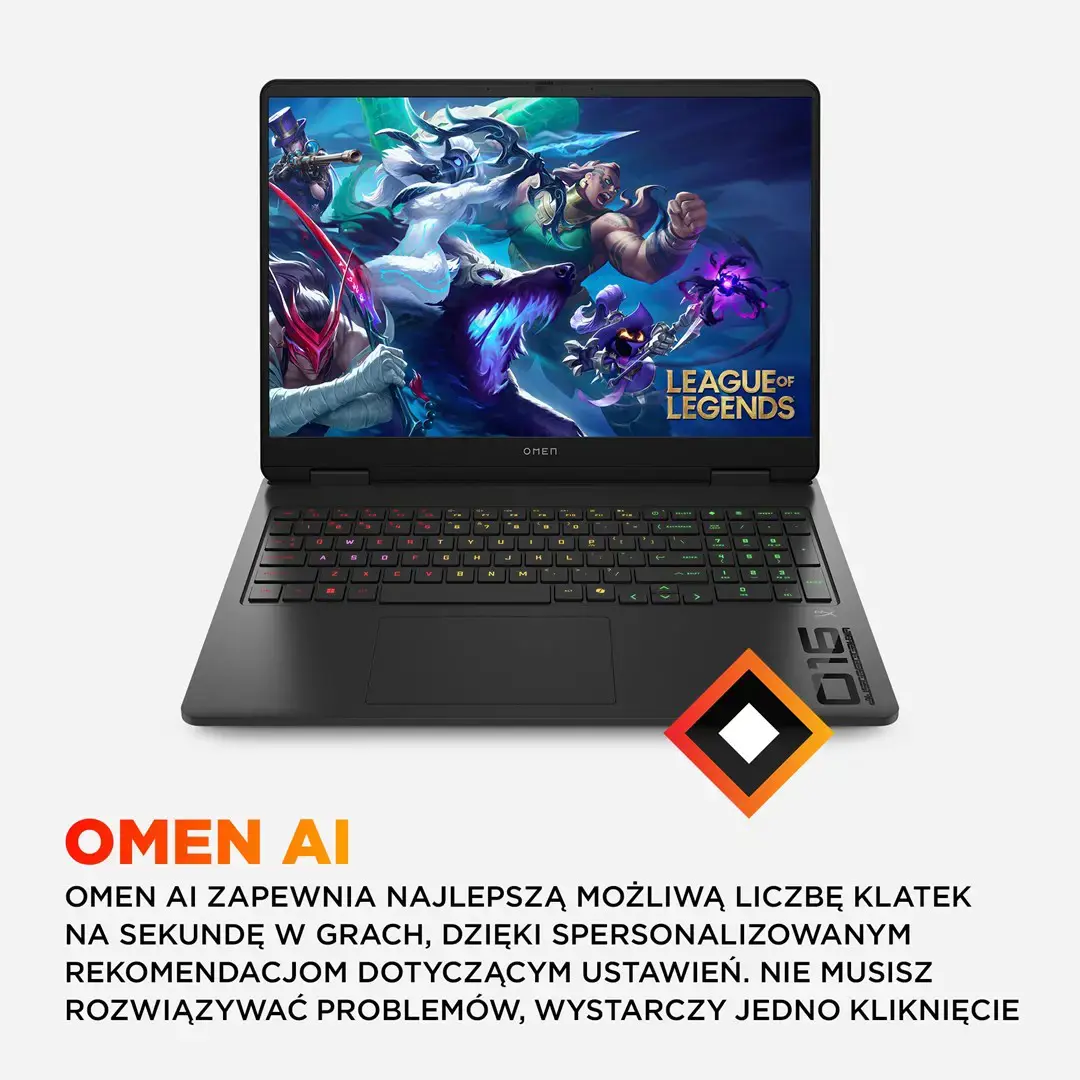 HP OMEN 16-am0022nw 16" gaming laptop, Intel® Core™ i7-14650HX, 2K, 32 GB DDR5-SDRAM, 1 TB SSD, NVIDIA GeForce RTX 5060, Wi-Fi 6 (802.11ax), Windows 11 Home, black