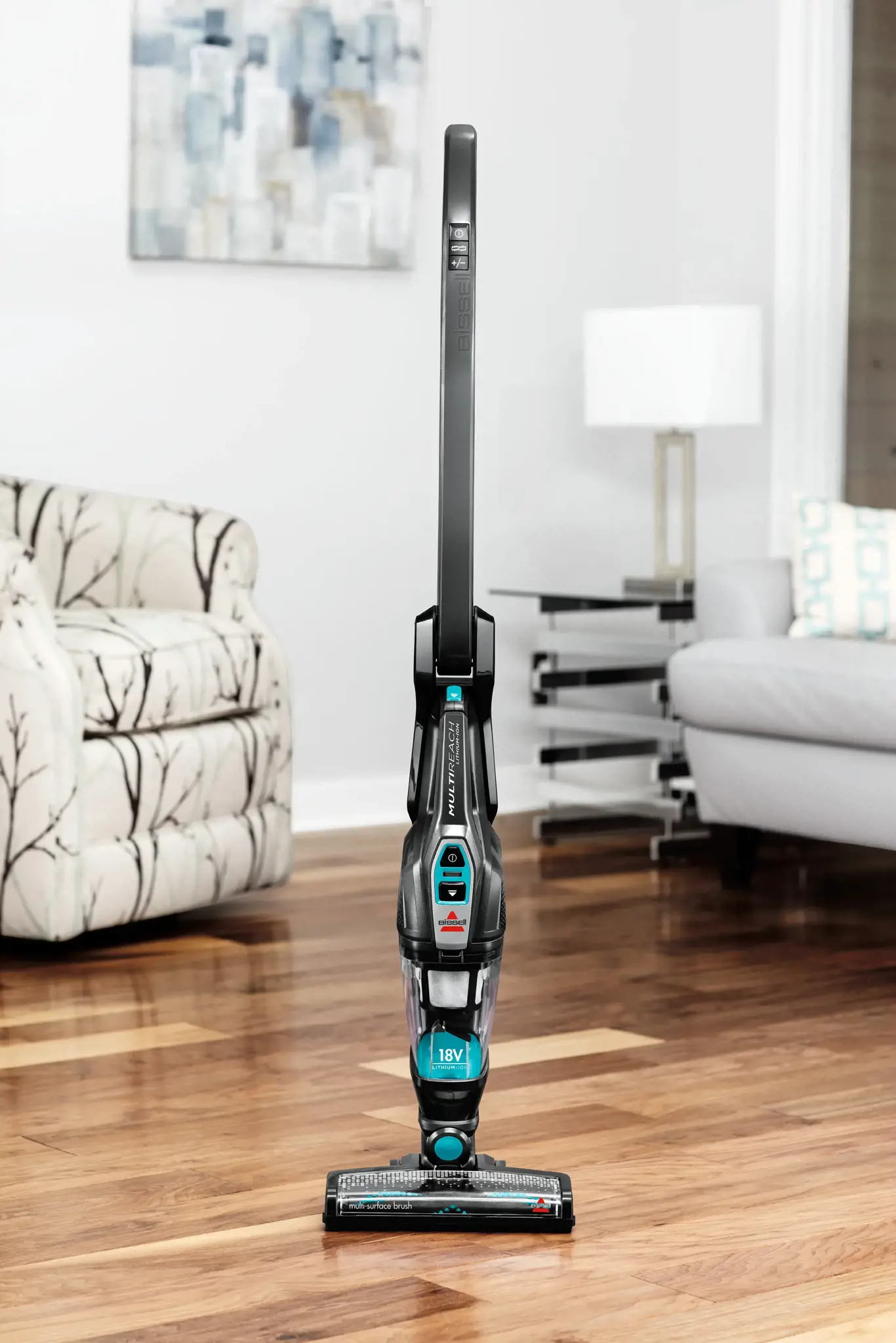 "Bissell" dulkių siurblys "MultiReach Essential Cordless", rankinis ir rankinis, 18 V, veikimo laikas (maks.) 30 min, juodas/mėlynas, garantija 24 mėn., akumuliatoriaus garantija 24 mėn.