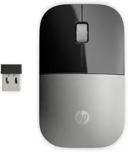 HP Z3700 Silver belaidė pelė, dvipusė, optinė, RF belaidė, 1200 DPI, sidabrinė