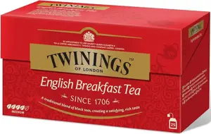 Juodoji arbata TWININGS English Breakfast, 25 x 2 g