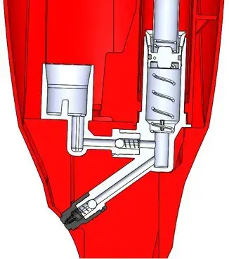 "Vileda" 1.2 Spray Max šluostės galvutė Raudona, balta