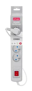 Activejet pilka maitinimo juosta su laidu ACJ COMBO 5G/3M/BEZP. AUT/S
