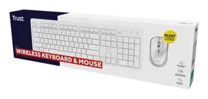 Trust Ody II Wireless US - set (keyboard + mouse), white