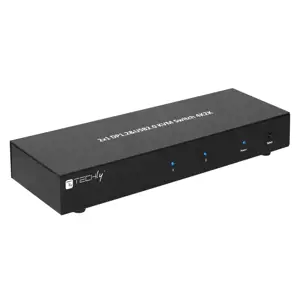 TECHLY 101928 Techly 2 prievadų DisplayPort/USB dviejų monitorių KVM jungiklis 2x1 su garsu