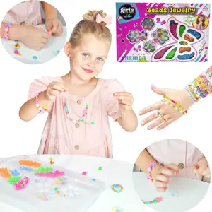 WOOPIE ART&FUN juvelyrinių dirbinių gamybos rinkinys (apyrankės, pakabučiai, žiedai, auskarai)