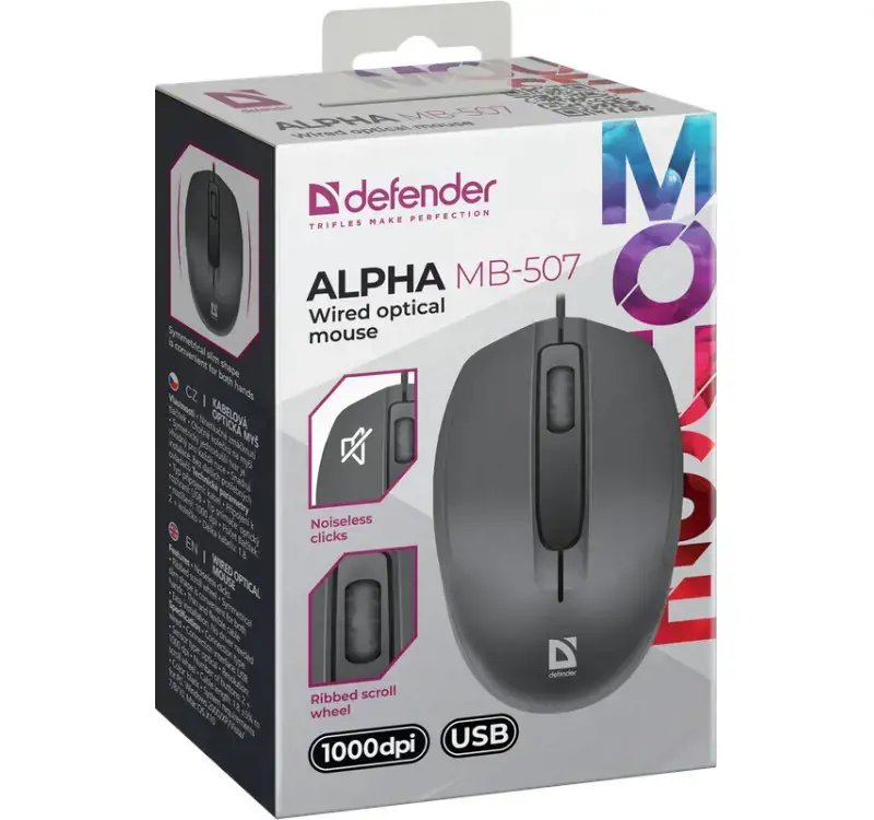 Belaidė optinė pelė "Alpha MB-507", juoda