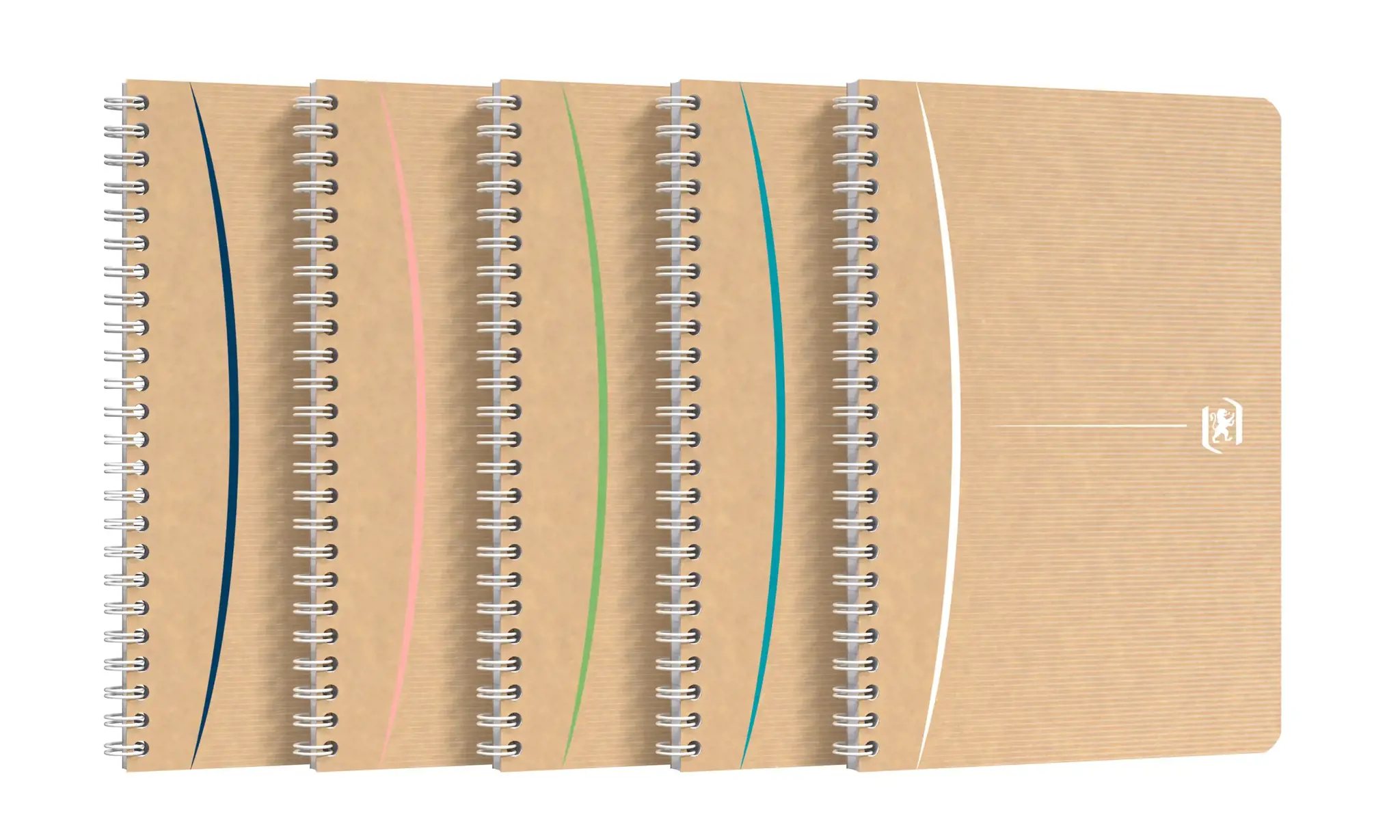 Sąsiuvinis su spirale OXFORD Touareg, A5, perdibto popier., 100 lapų, langeliais