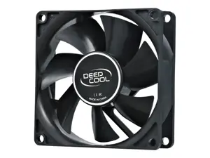"DeepCool XFAN80", ventiliatorius, 8 cm, 1800 aps/min, 20,3 dB, 21,8 cfm, juodas