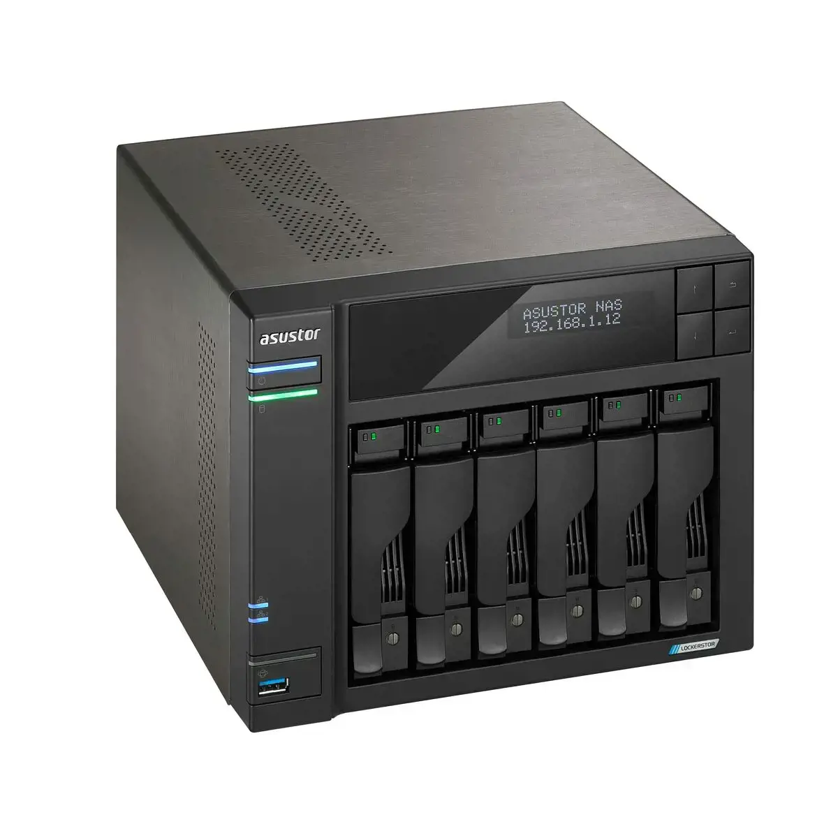 Asus Tower NAS AS6706T N5105, procesoriaus dažnis 2 GHz, 8 GB, DDR4, 4xM.2 NVMe lizdai, 2x 2.5GbE, 2x USB 3.2, 1x HDMI