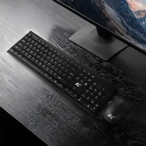 NanoRS Wireless Keyboard and Mouse Combo with Ergonomic Design – RS580 for Smooth and Efficient Use