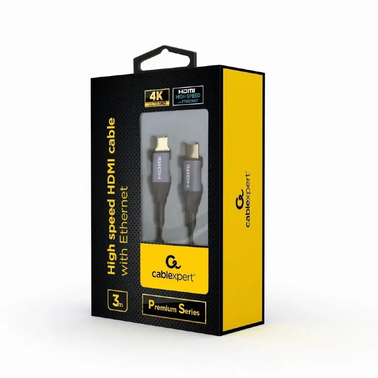 GEMBIRD CCBP-HDMI-3M Gembird Didelės spartos HDMI kabelis su "Ethernet Premium" serija, 3 m