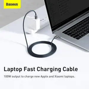Baseus Crystal Shine Series cable USB cable for fast charging and data transfer USB Type C - USB Type C 100W 2m black (CAJY000701)